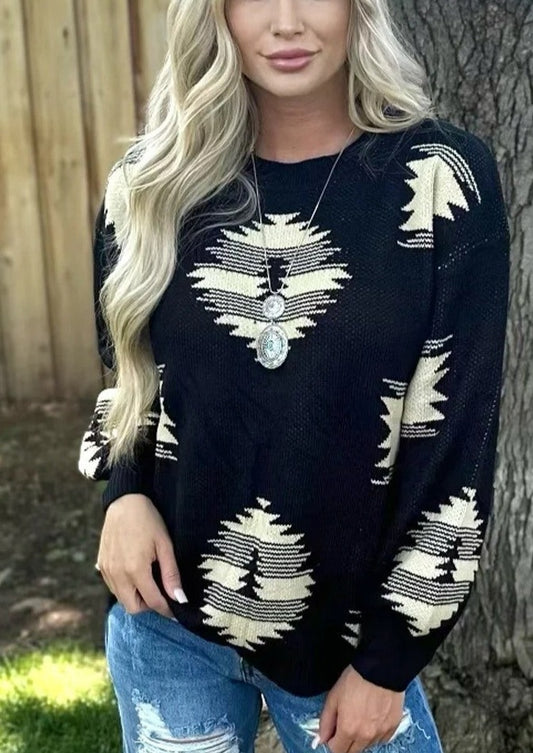 Paint It Aztec Sweater