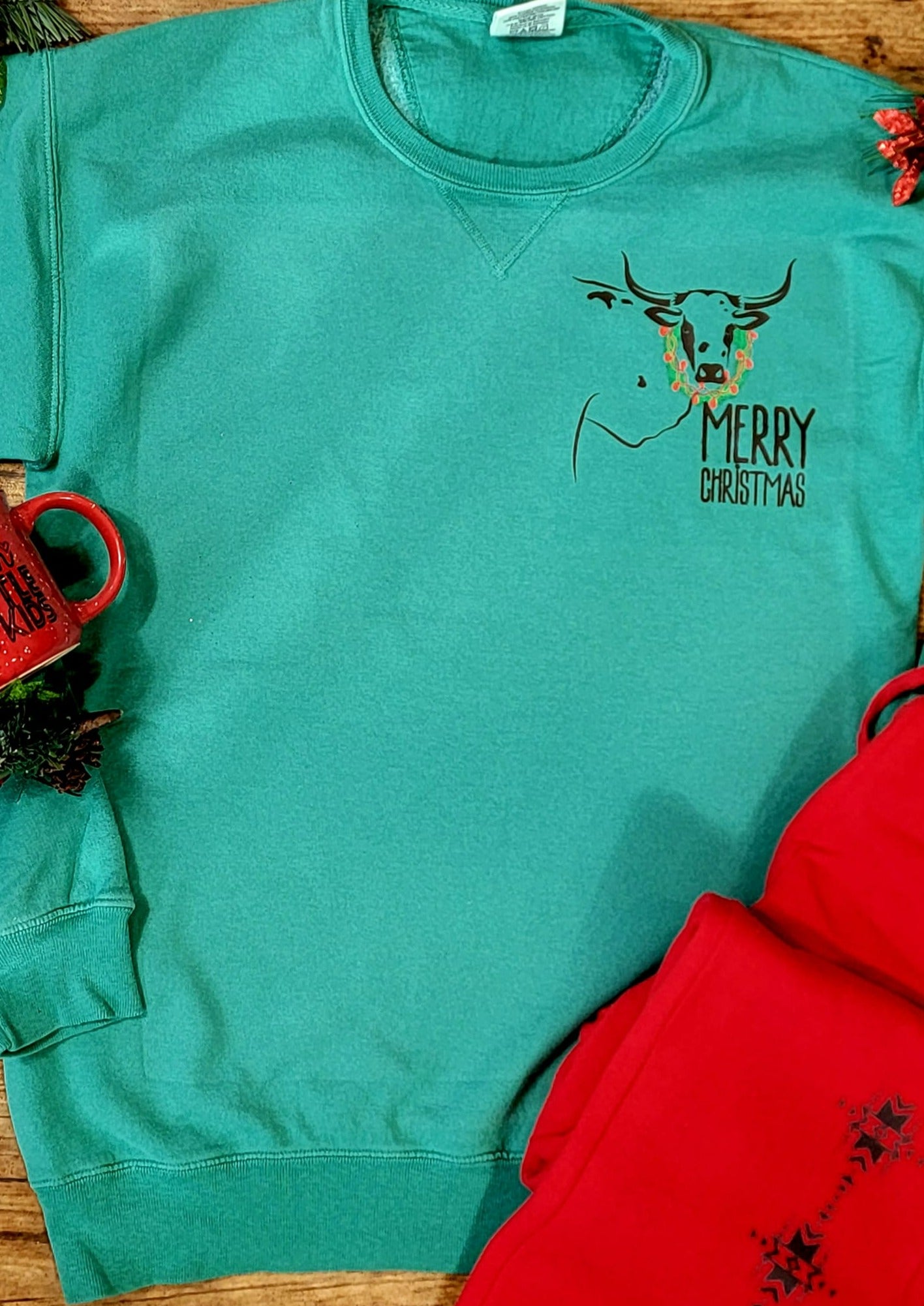 Merry Christmas Longhorn Jogger Set