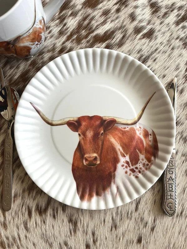 Longhorn Plates & Platter