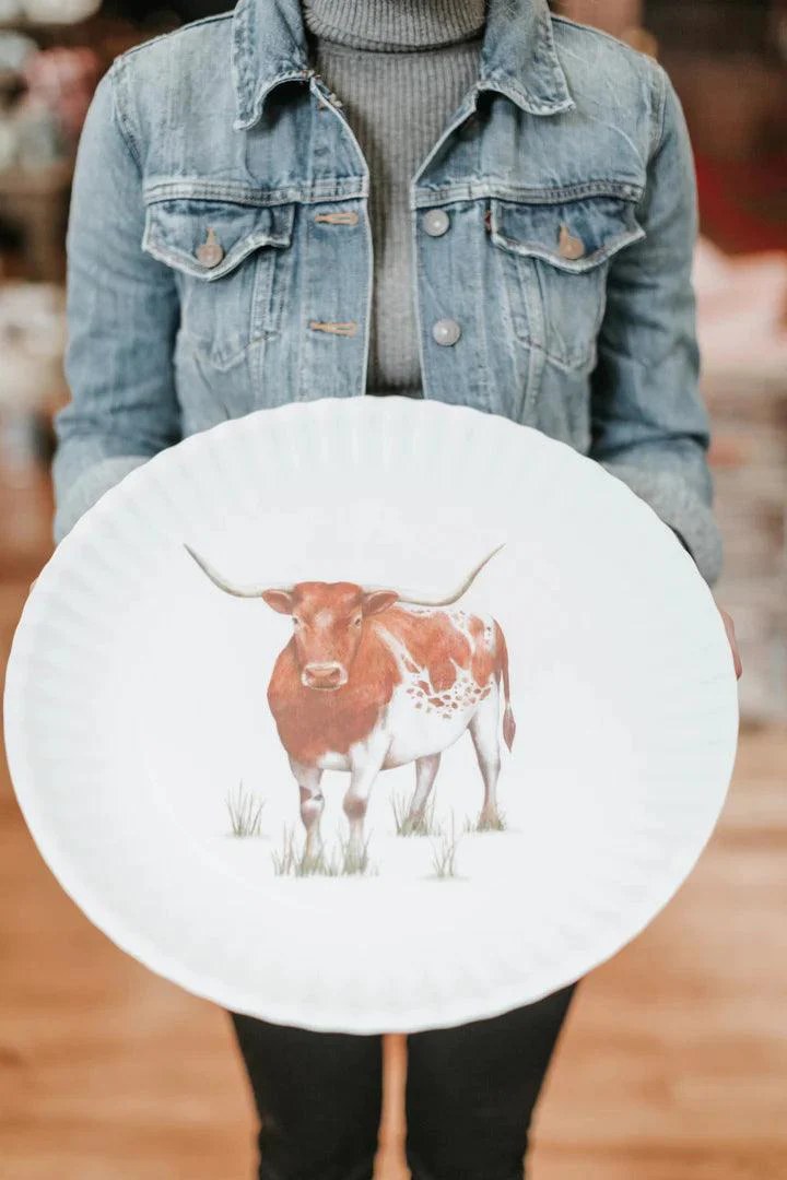 Longhorn Plates & Platter