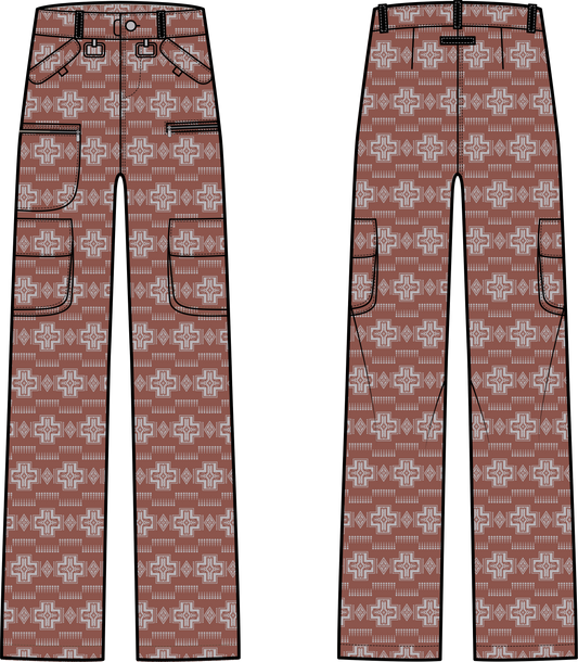 Western Women Snow Pants Clay