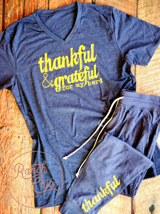 Thankful & Grateful Herd Loungewear