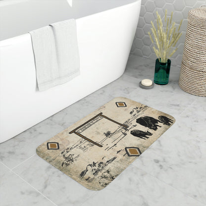 Pairs Memory Foam Bath Mat